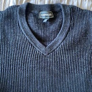 Men’s black Express V-neck sweater
